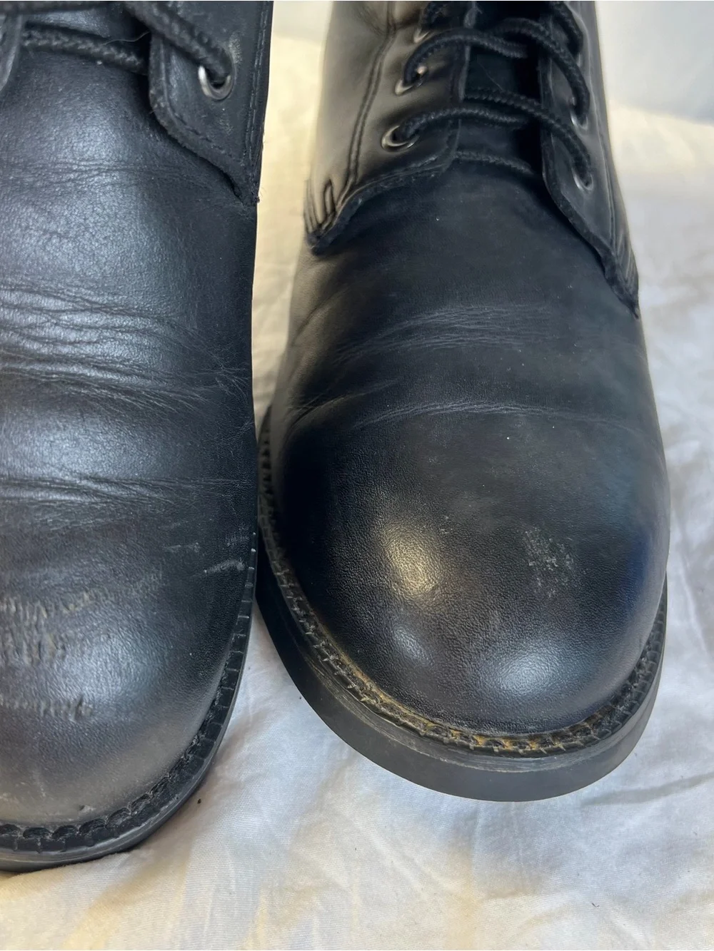 Ariat Heritage Lacers Black Leather 8’’ Boots Men’s Paddock Western 32502 sz8.5